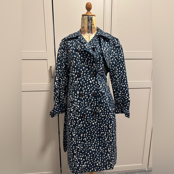 Ann Taylor Spotted Modern Trench Coat - Picture 5 of 7